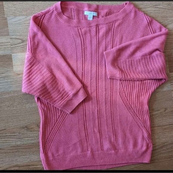 New York and Company Pink Sweater Size Medium - Picture 2 of 3